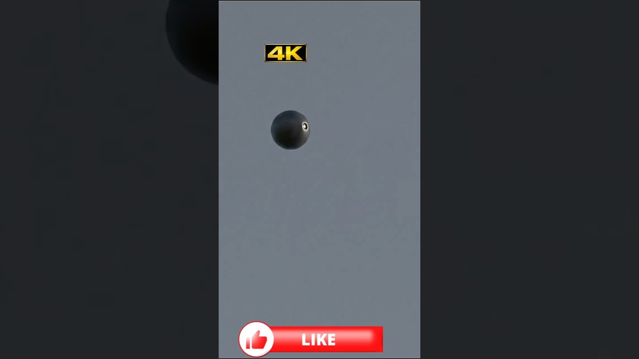 4K Enhancement Revealed a Strange Metallic Sphere #ufo #uap #4k #viral