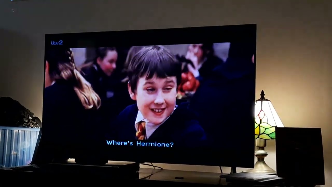 Harry Potter & The Philosopher's Stone 2001 Film Harry Potter sees Professor Quirrell in the hall