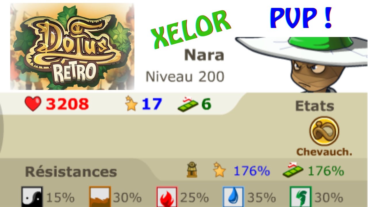 Dofus Retro -  Xelor 17 pa / 6 pm /  Multi - Baguetterelle & Horloge - PVP #2