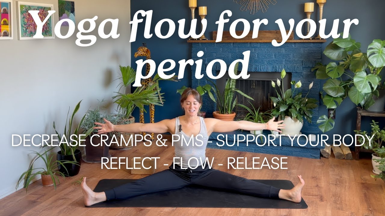 30 min yoga flow for when you are on your period