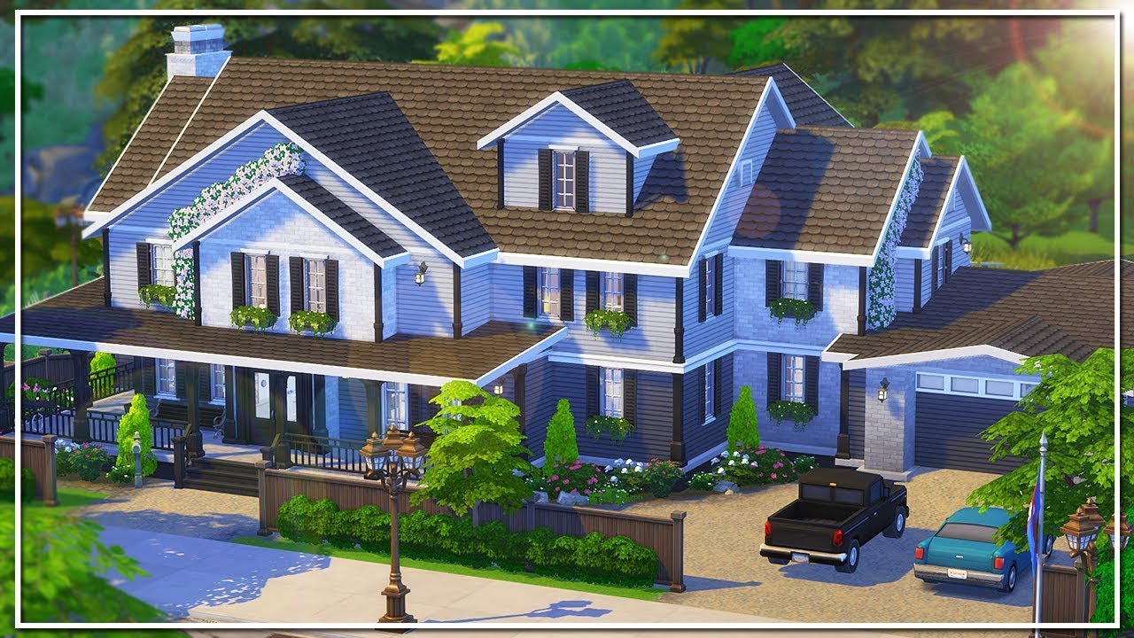 COUNTRY DREAM MANSION || The Sims 4: Speed Build (NO CC)