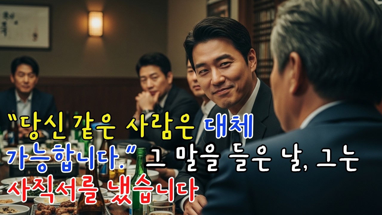 회식 자리에서전직원 앞에 망신을 당했습니다