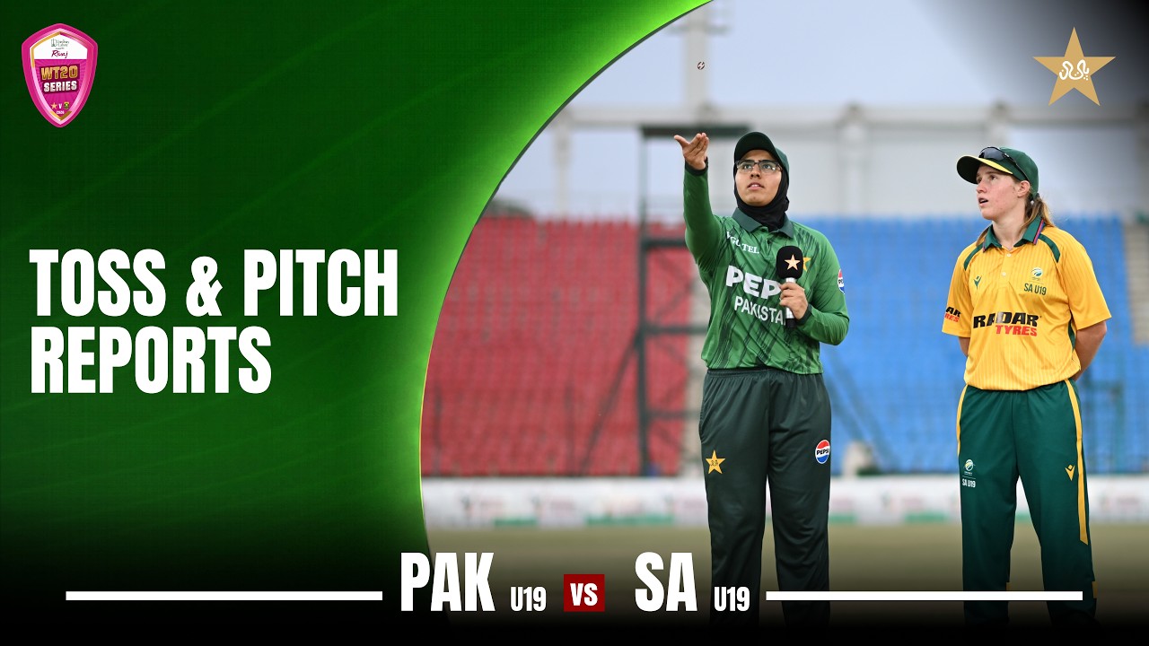 Toss & Pitch Reports | Pakistan Women U19 vs South Africa Women U19 | 3rd T20 | MZG1U