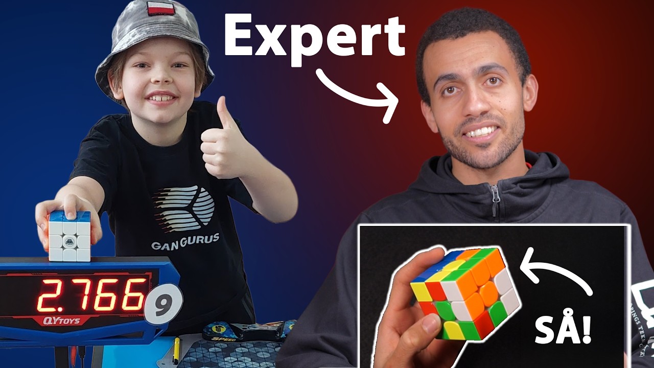 Rubik's kub expert visar hur Teodor Zajder slog v&auml;rldsrekordet