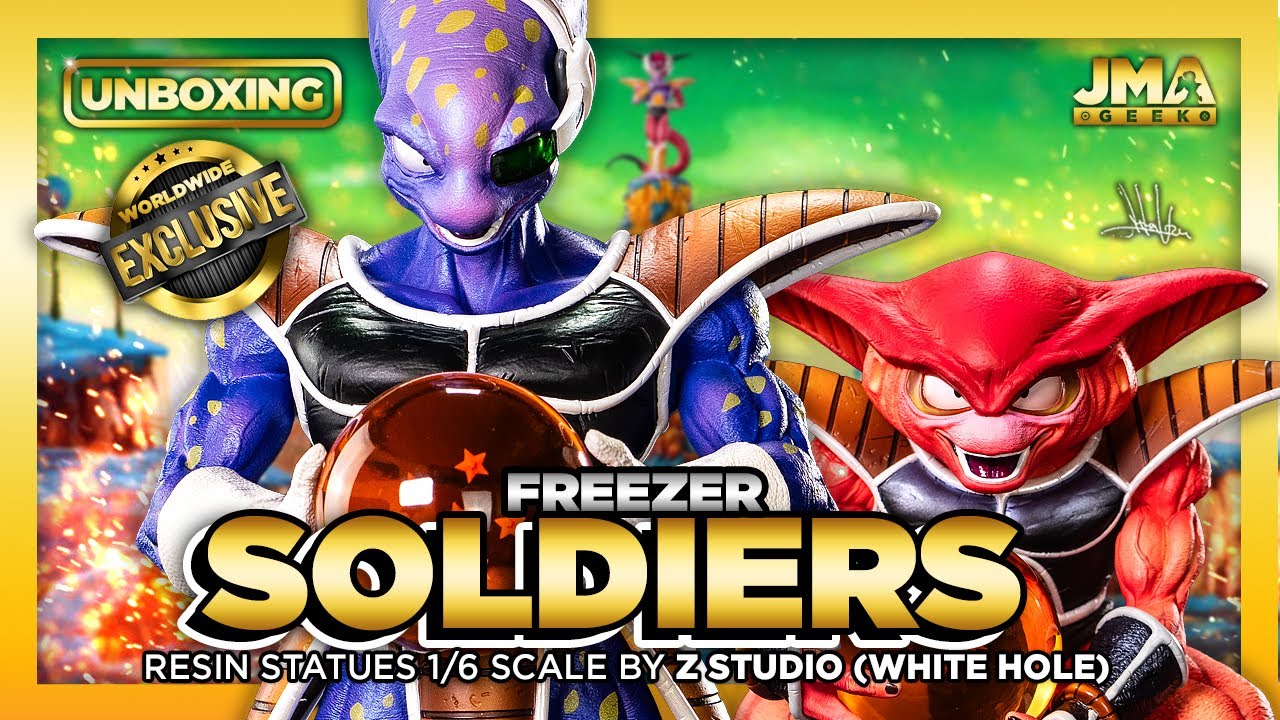 🐉 DRAGONBALL Z: FREEZER SOLDIERS Statue 1/6 Scale by Z Studio (White Hole) | Unboxing & CINEMATIC