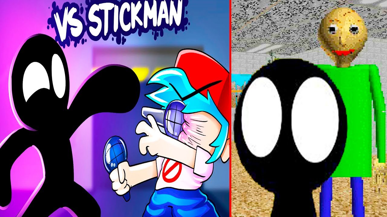 СТИКМЕН В FNF И ШКОЛЕ БАЛДИ ! - FRIDAY NIGHT FUNKIN STICKMAN VS BALDI Реакция