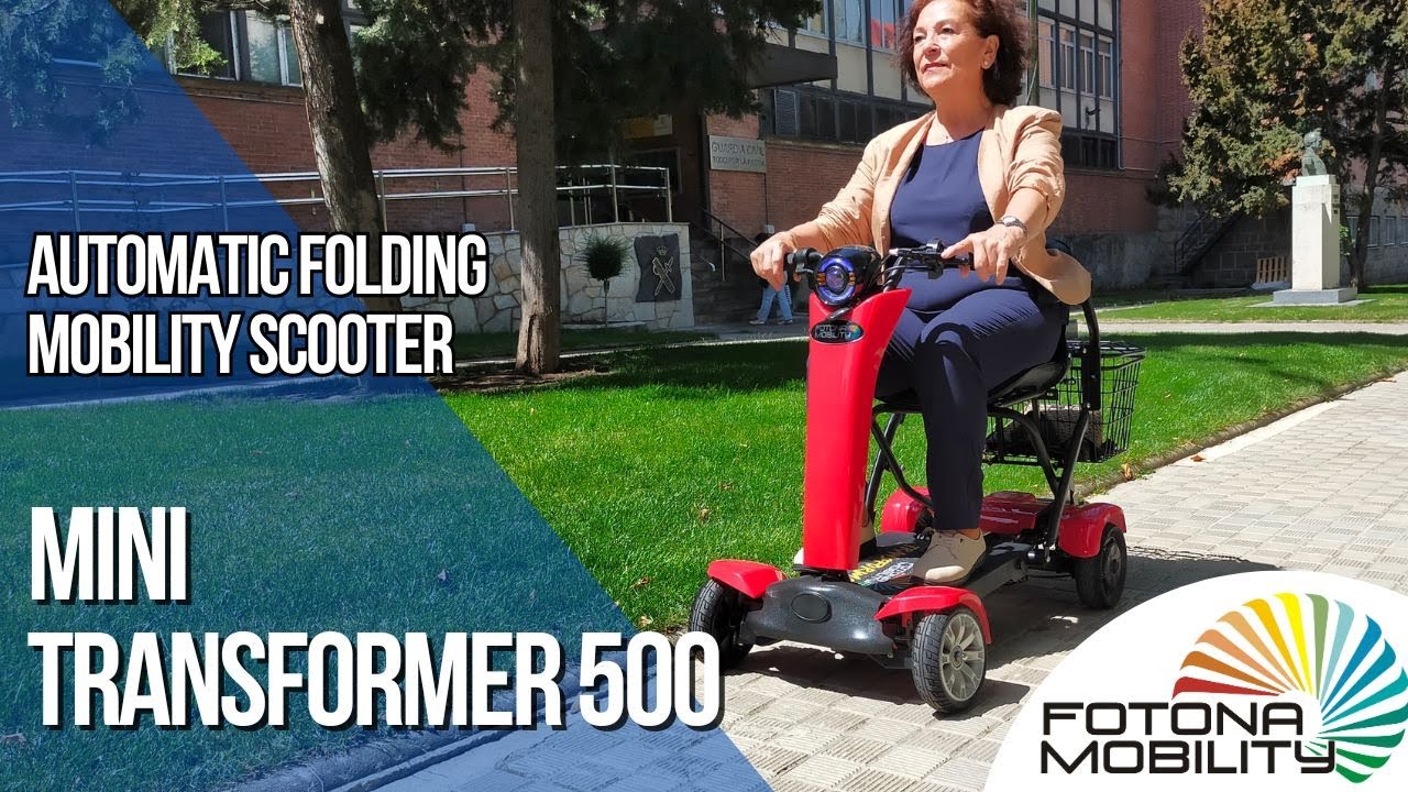 ⭐️ MINI TRANSFORMER | 500W Automatic Folding Mobility Scooter | Up to 95 kms range