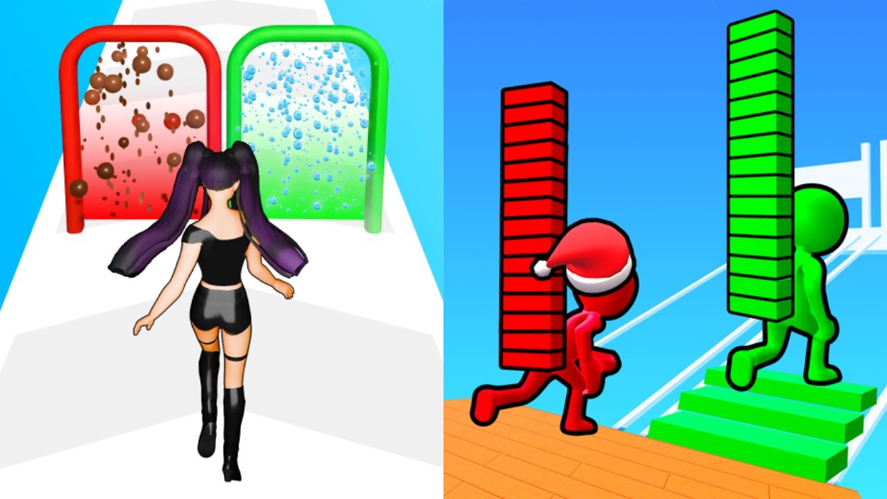 Build A Queen vs Bridge Race - Gameplay MAX LEVELS SpeedRun Android iOS Ep 11