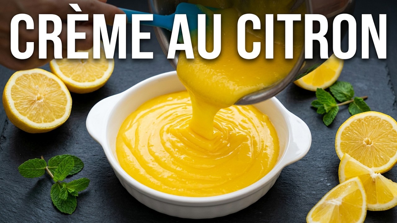 كريمة بالليمون الحامض  /Recette de La Crème au Citron