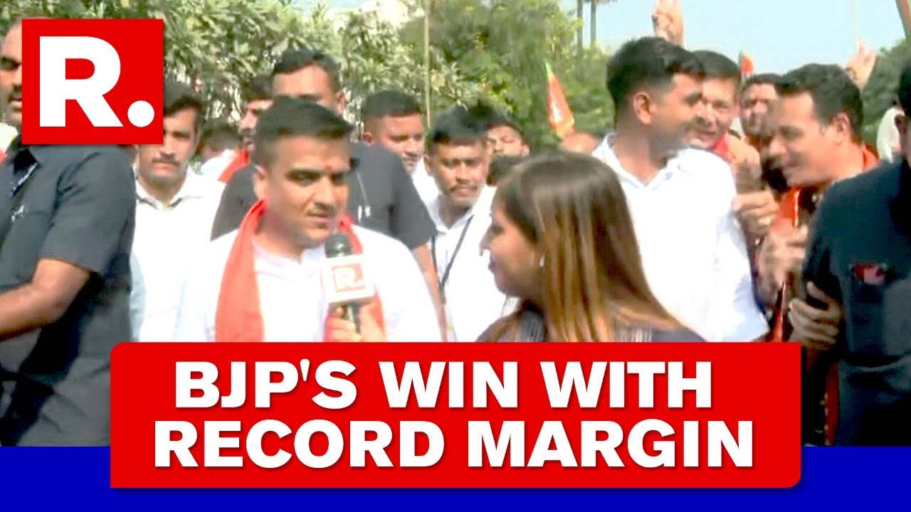BJP Carries Out Victory Parades Across Gujarat after Landslide Victory