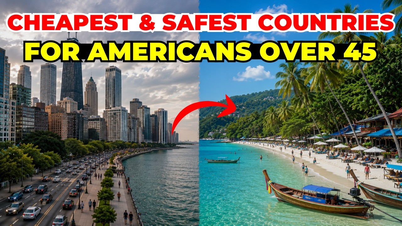 10 Cheapest & Safest Countries for Americans Over 45!