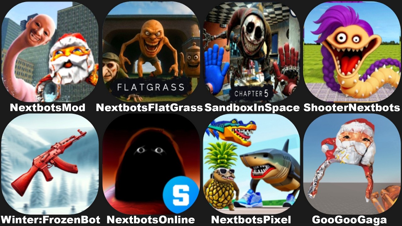 NEXBOTS IN PLAYGROUND MOD NEW UPDATE VERSION 11.3.10,Sandbox in Space,Nextbots Online,GooGoo Gaga...
