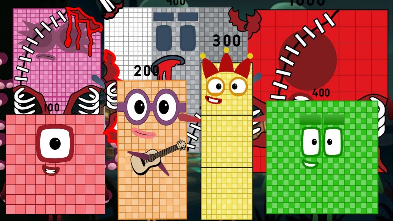 Zombies vs Normal! Numberblocks Band Reimagined (100-1000) Music Battle!