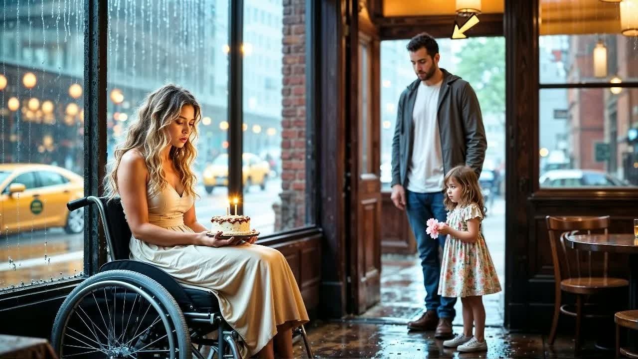 La figlia paralizzata del CEO era sola con la torta — finché un papà disse： ＂Possiamo unirci a t