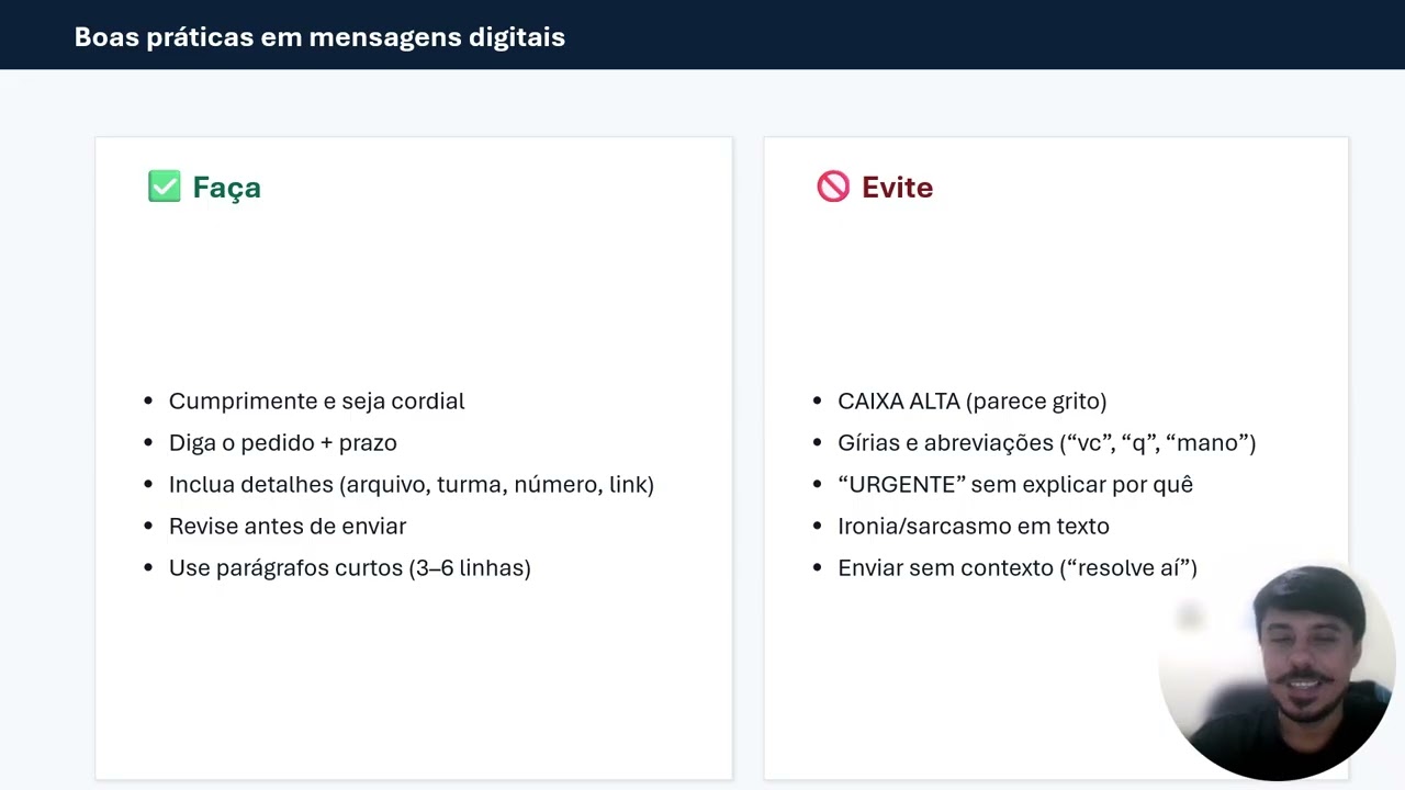 Comunicação profissional escrita e digital - Senac