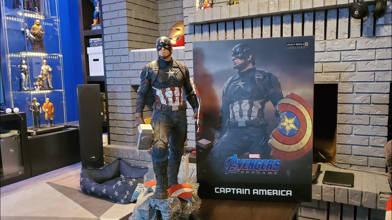 Iron Studios Endgame Captain America Deluxe 1/4 Scale Statue Unboxing