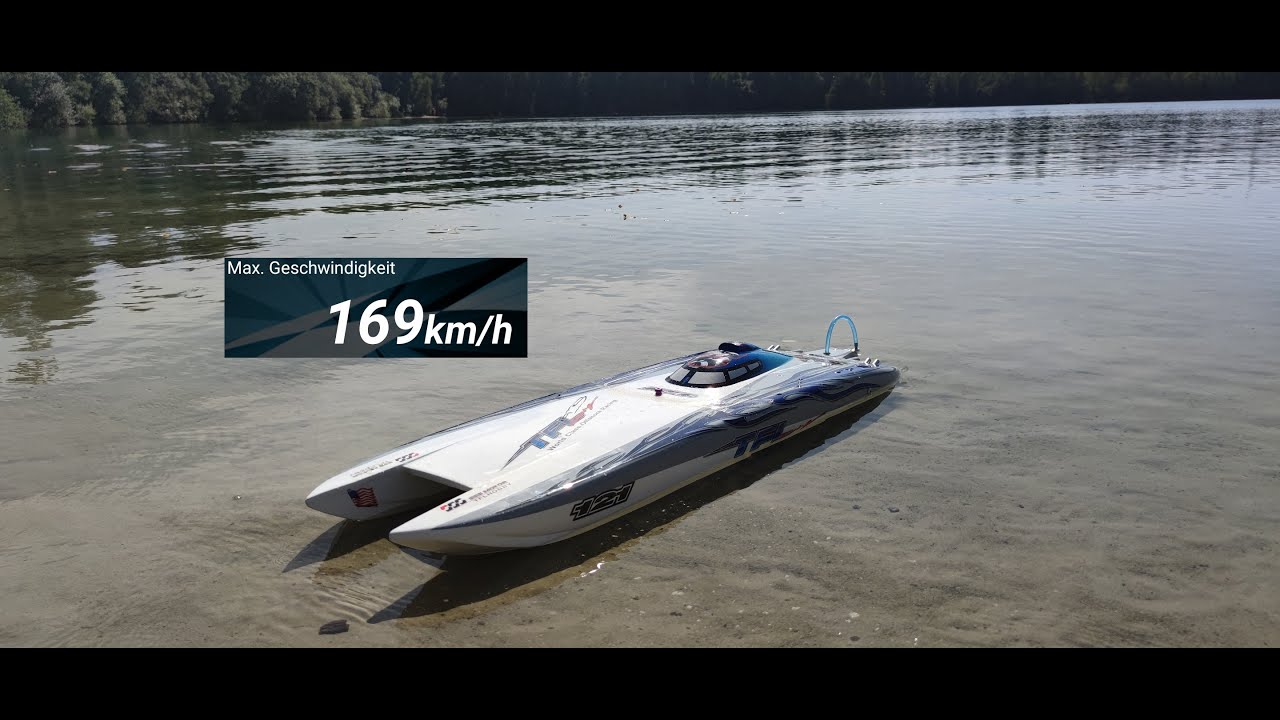 Zonda TFL RC Catamaran Boot 169 km/h gps + Spaß am See