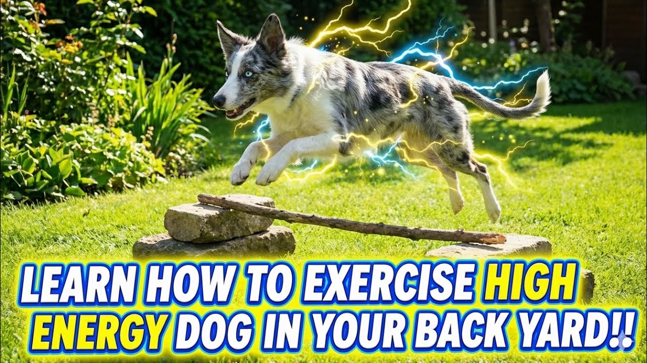 Need help with high energy dog? Watch how I exercise mine in THIS VIDEO!