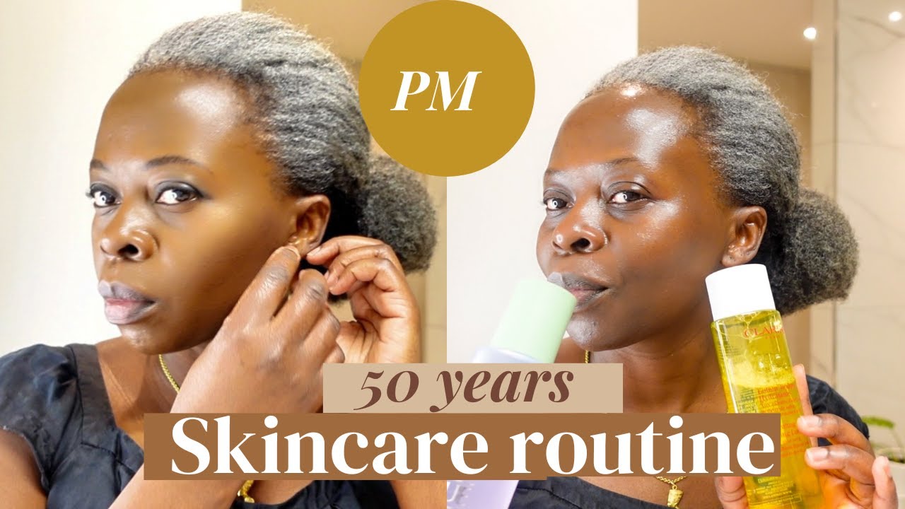 Night Time Skincare  Routine |Black Woman Over 50|Glowing skin| Mature Glowing Skin 