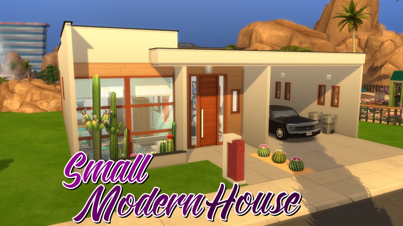 SMALL MODERN HOUSE | The Sims 4: Speed Build (NO CC)