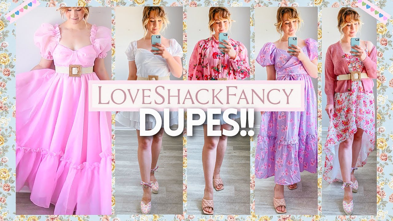 LOVESHACKFANCY DUPES 2021 |  LOVESHACKFANCY LOOK A LIKE DRESSES AND TOPS ON A BUDGET