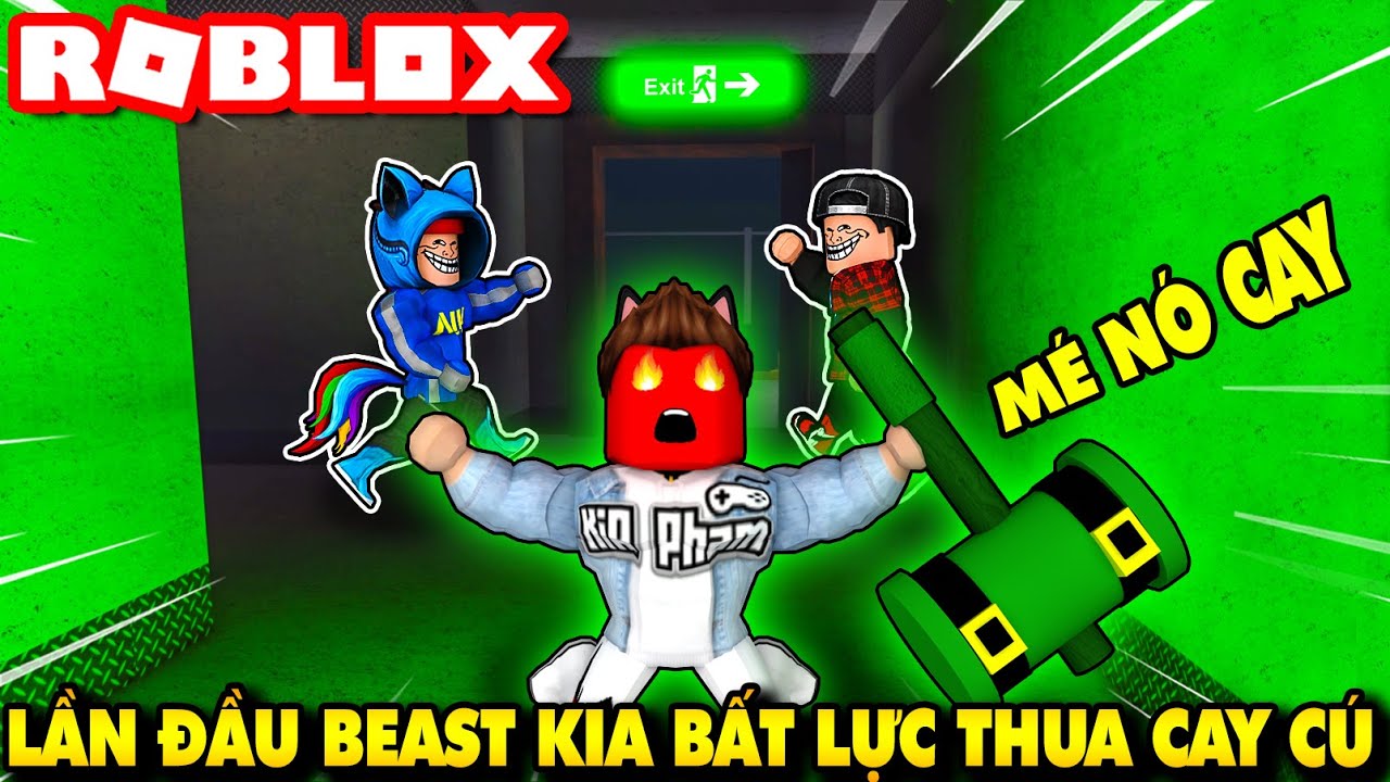 Roblox | UPDATE MỚI KÈM LỖI KHIẾN BEAST KIA LẦN ĐẦU THUA TRONG CAY CÚ - Flee the Facility | KiA Phạm