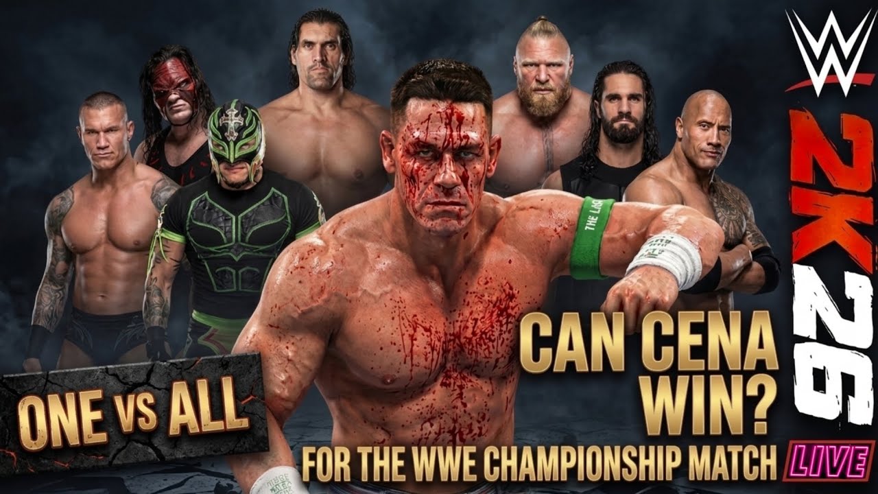 One Vs All | WWE Championship Match | WWE 2K26 | 4K60FPS |