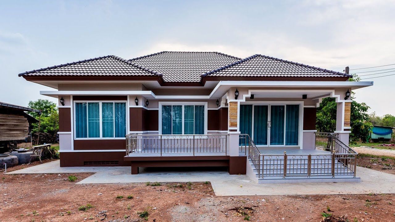 บ้านชั้นเดียวสไตล์คอนเทมโพรารี่ ขนาด 3 ห้องนอน  1 ห้องน้ำ พื้นที่ใช้สอย 141 ตร.ม.