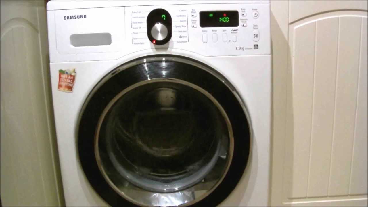 Samsung WF8804RPA - rinse and spin only program (softening)