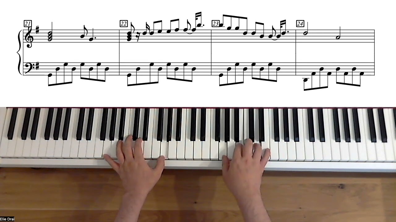 Alain Barrière , Noëlle Cordier - Tu t'en vas - Niveau Débutant - Piano (avec partition)