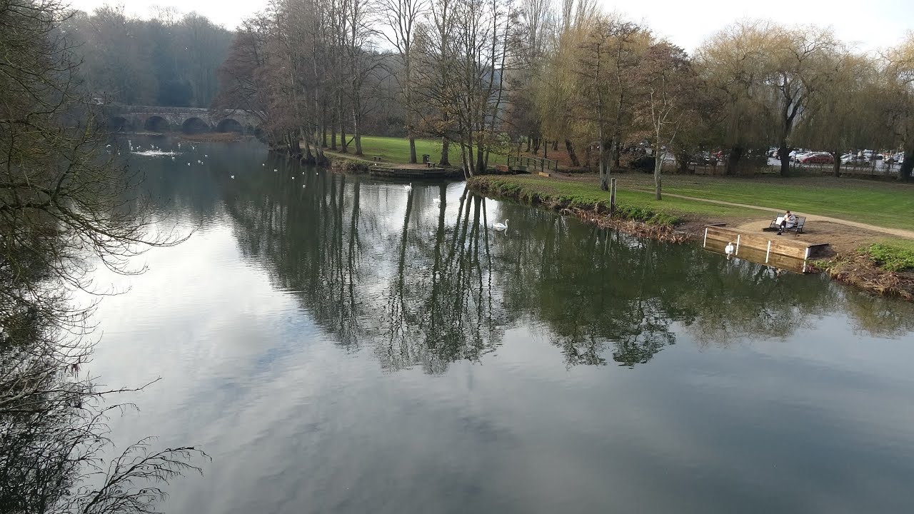 Short winter water walk around Blandford Dorset - Marsh and Ham.