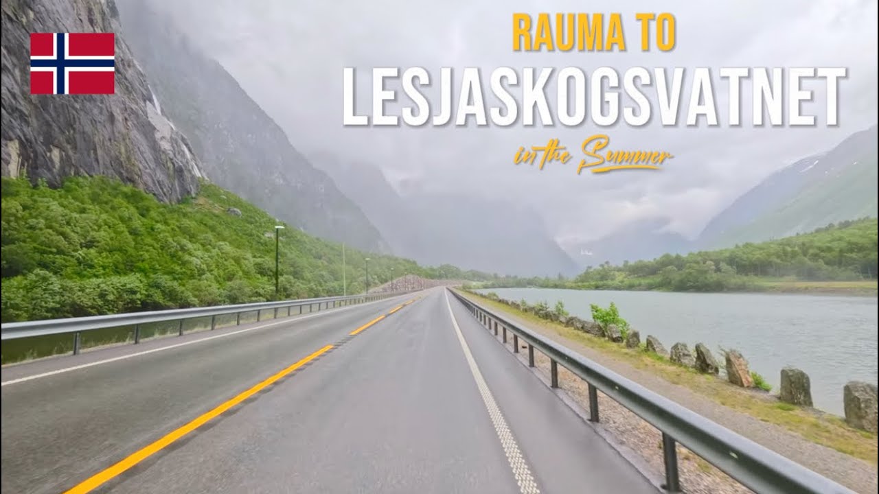 Driving in Norway 🇳🇴 from Trollveggen, Rauma to Lesjaskogsvatnet – Scenic Route in June 2024