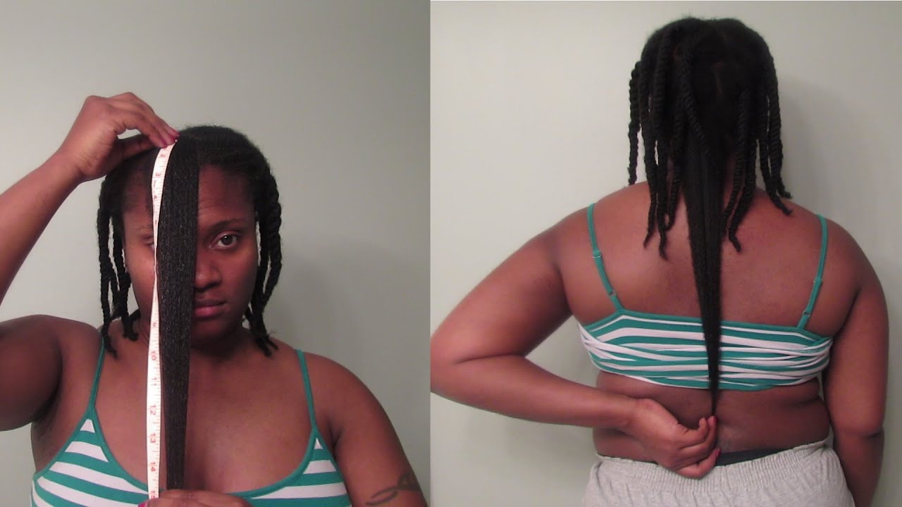 Long Natural Hair Growth: Length Check w/ Tape Measure (5.5 Years Natural)