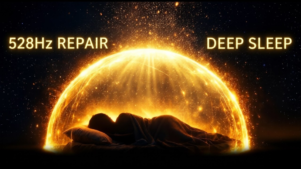8 Hours Deep Sleep Music 🌙 Protected Healing Sleep Field | Delta Waves + 528Hz