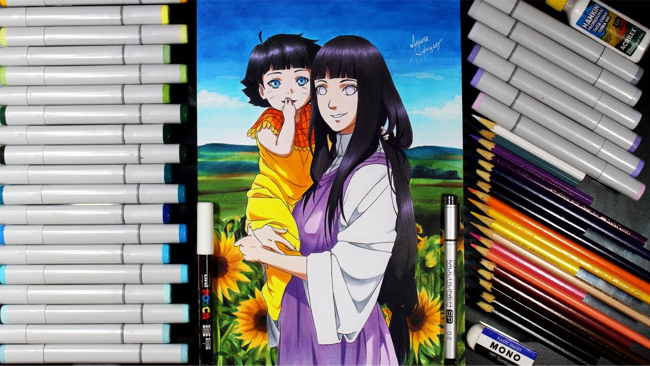 Speed Drawing - HINATA AND HIMAWARI