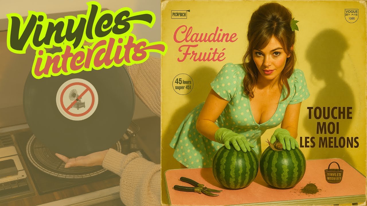 Touche moi les melons – Claudine Fruité (1969) | Vinyle rare yéyé potager – banned vinyles interdits