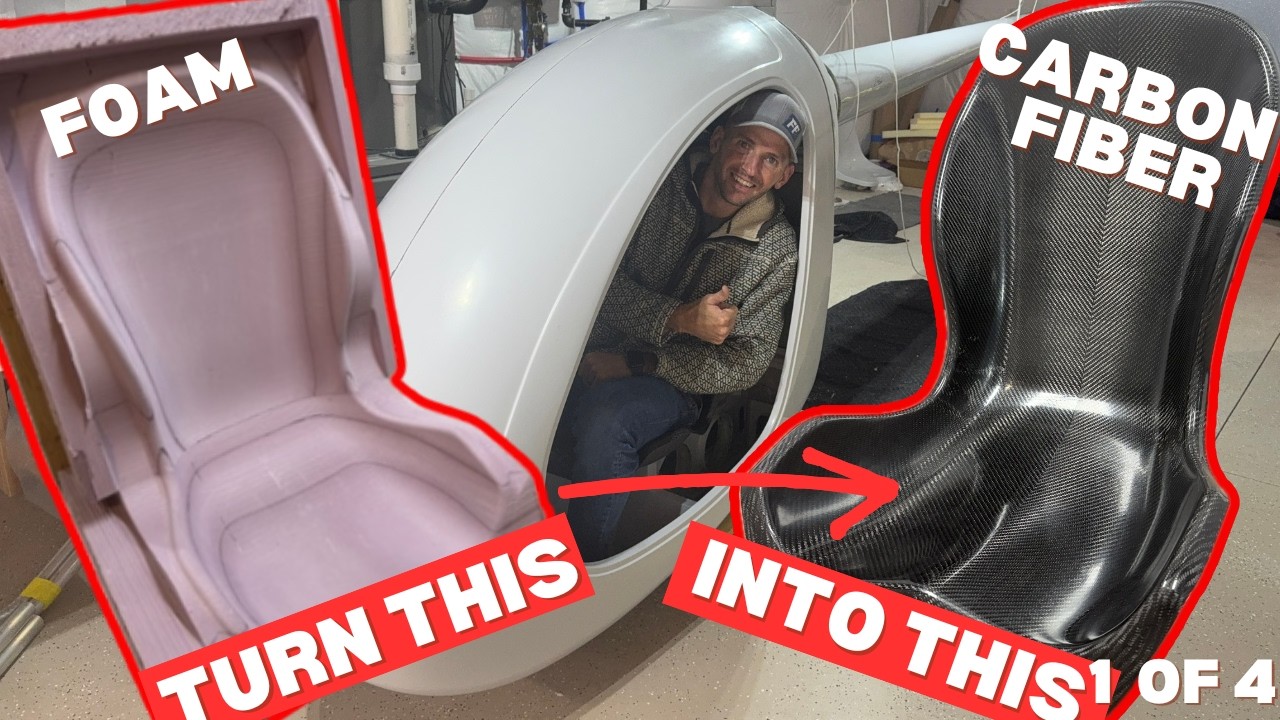 Foam Plug for Carbon Seat (1 of 4) | Basement Kit Helicopter Build Ep. 2