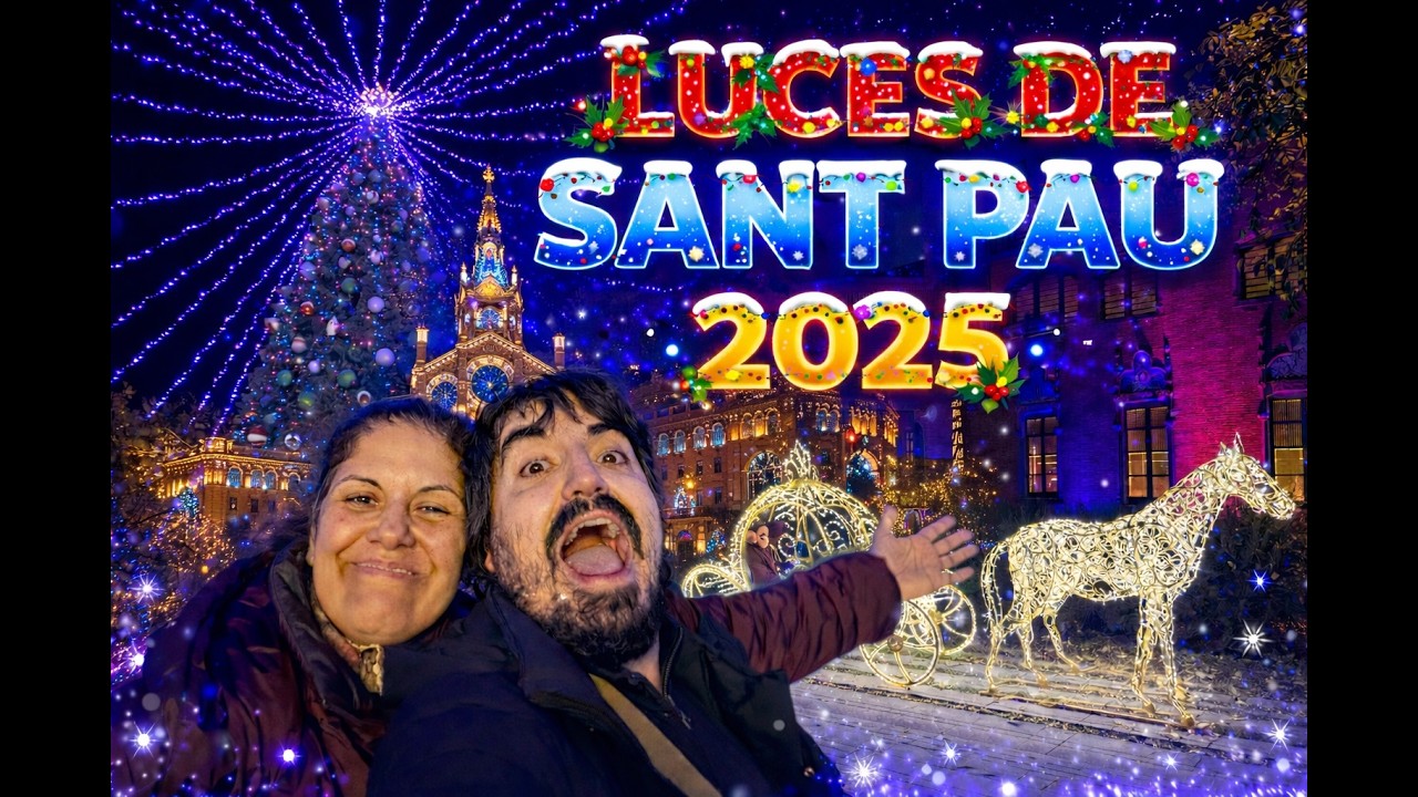 Las Luces de Sant Pau 2025: Bonitas, pero no como otros años.