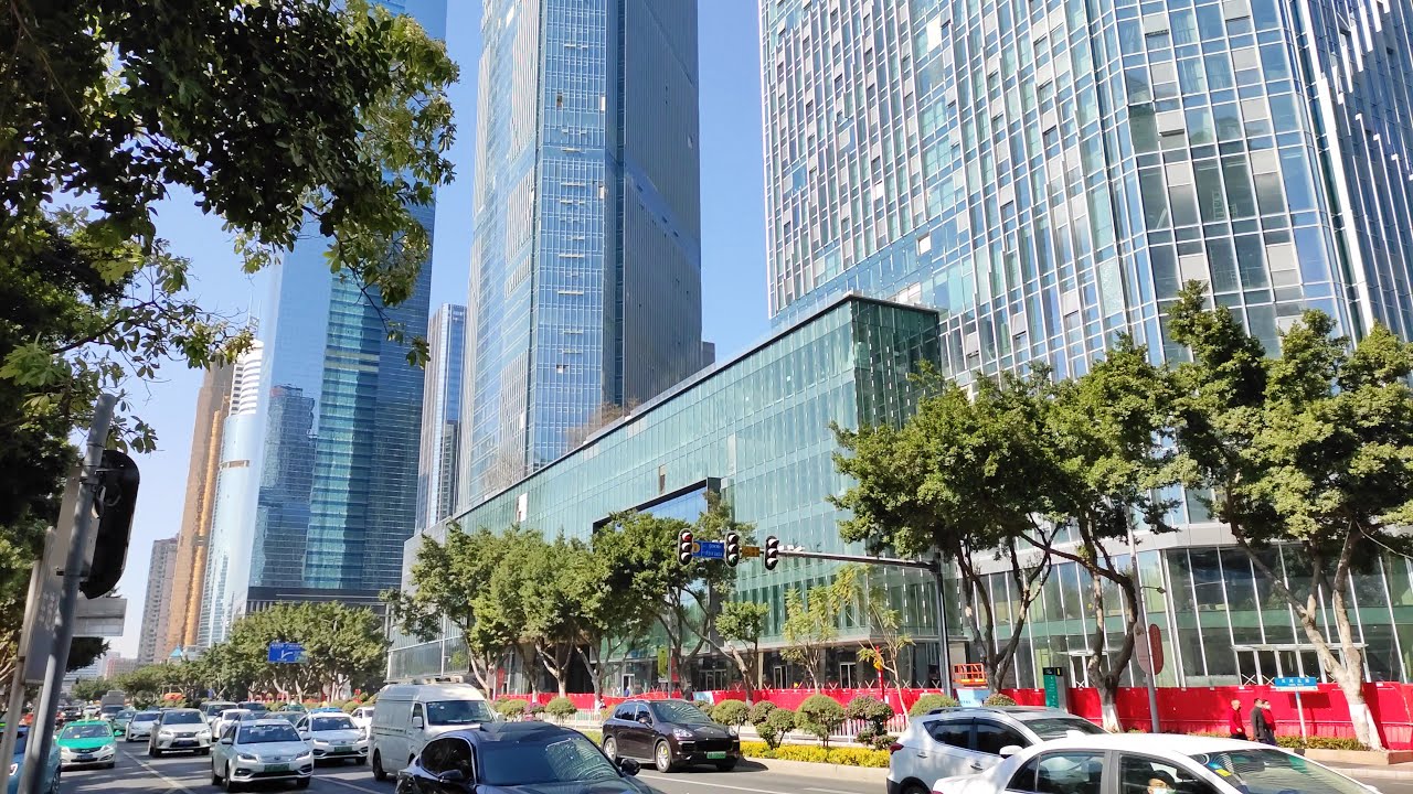 [4K]Guangzhou Tianhe North Road Walking Tour, China|广州市天河北路晴日徒步之旅