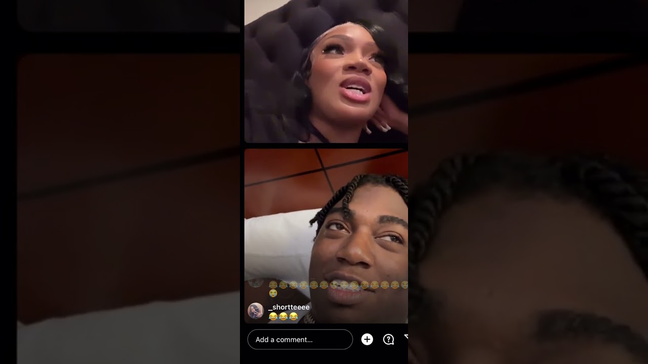 FredoBang Flirting with Glorilla on ig live