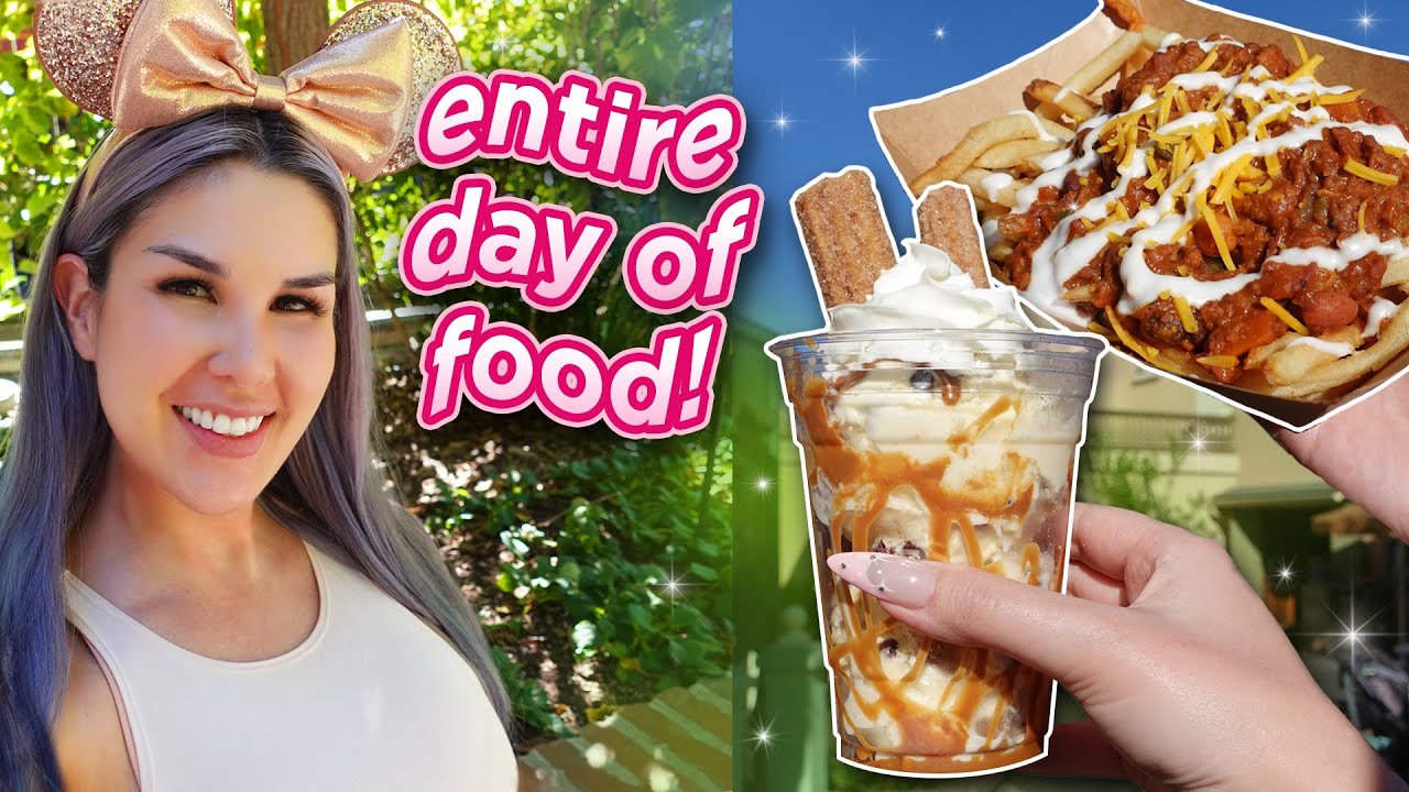 DISNEYLAND FOOD DAY! Trying New Food All Over The Park! ✨ Disneyland Food Vlog 2022