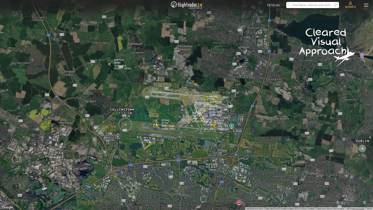 Dublin EIDW Flightradar24 Livestream with Tower Live Air Traffic Control 6/10/2025
