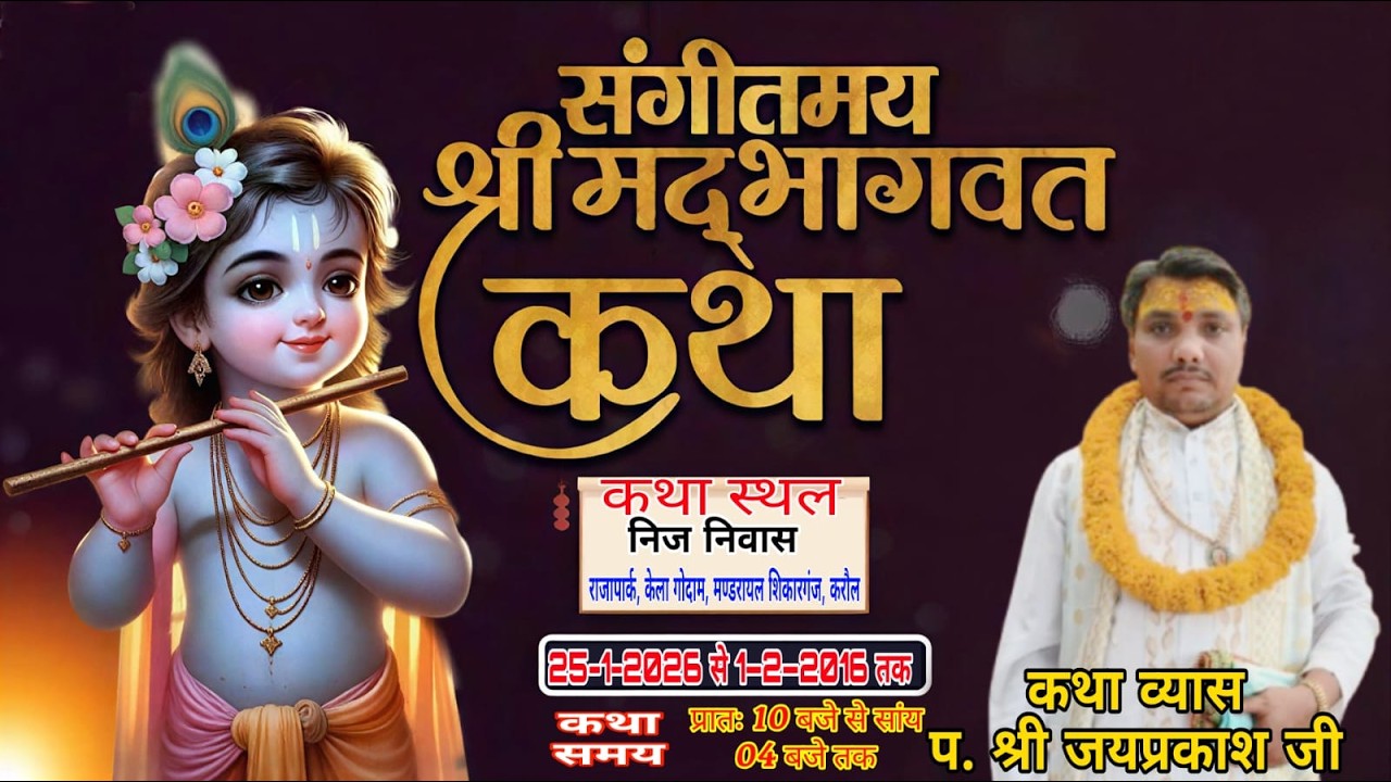 Live 🔴 DAY 2 ! श्रीमद् भागवत कथा आचार्य श्री जयप्रकाश शास्त्री कथा स्थल शिकारगंज करौली  राज 360p