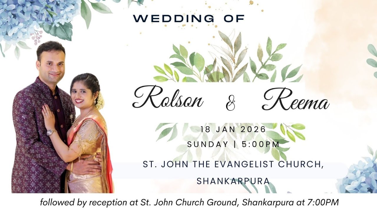 Rolson with Reema | Nuptials and Reception | LIVE from Shankarpura