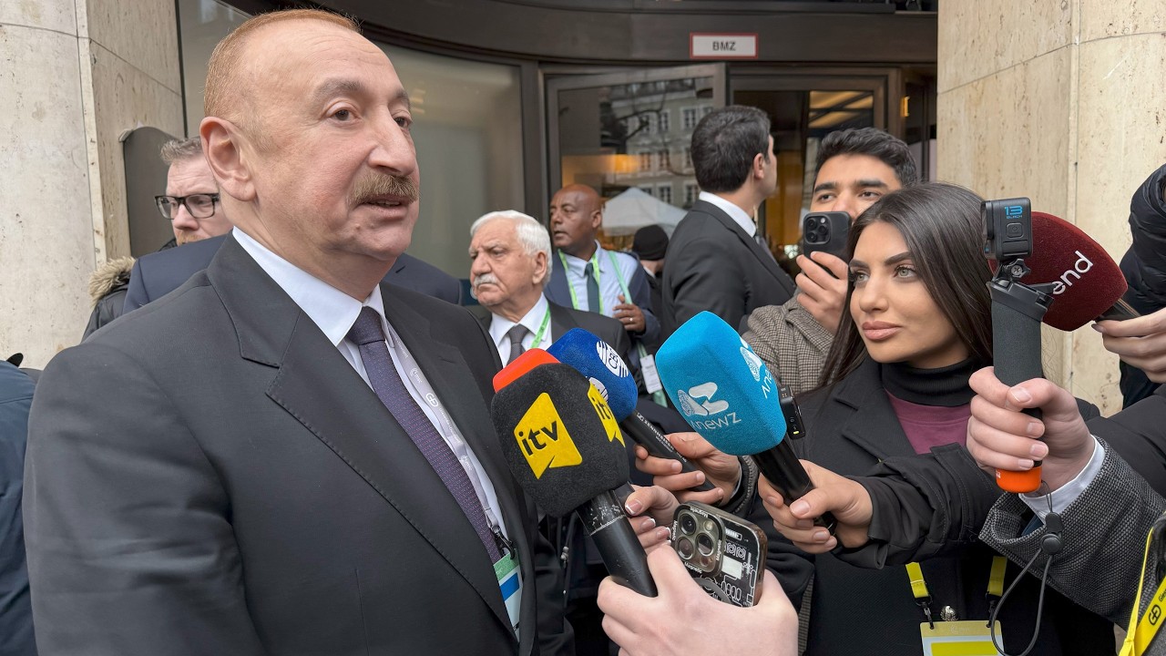 İlham Əliyevin Münxendə Azərbaycan telekanallarına müsahibəsi