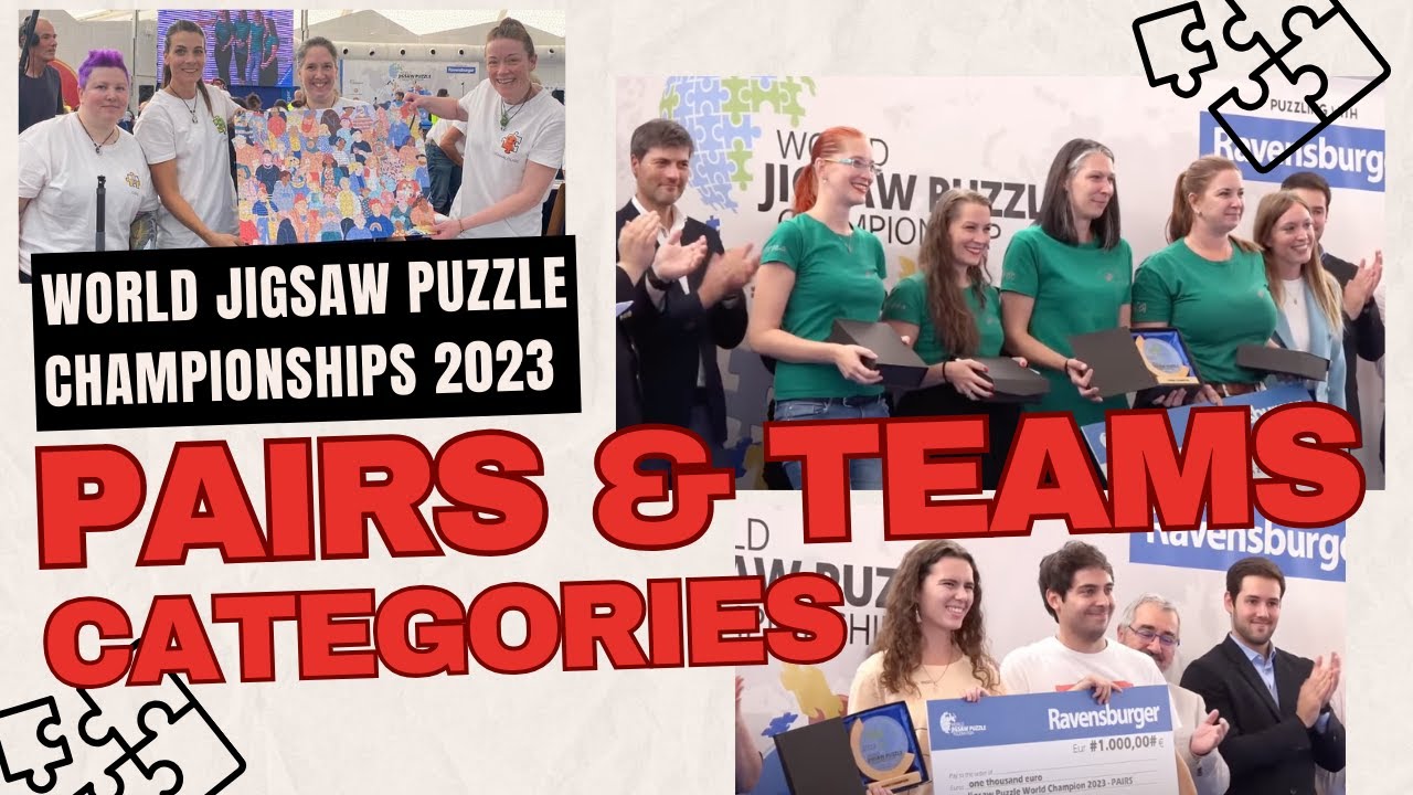 Pairs & Teams Categories Summary - World Jigsaw Puzzle Championships 2023