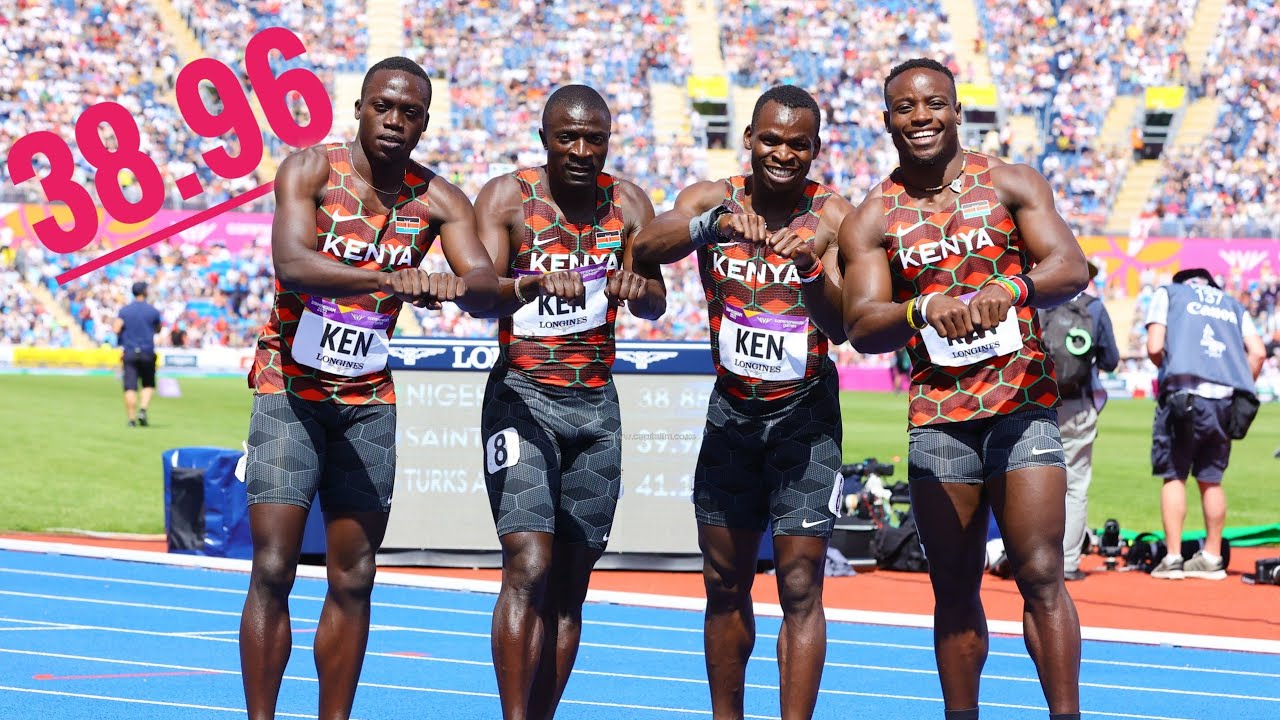 Men 4x100m Full Heats - Commonwealth Games Athletics 2022.