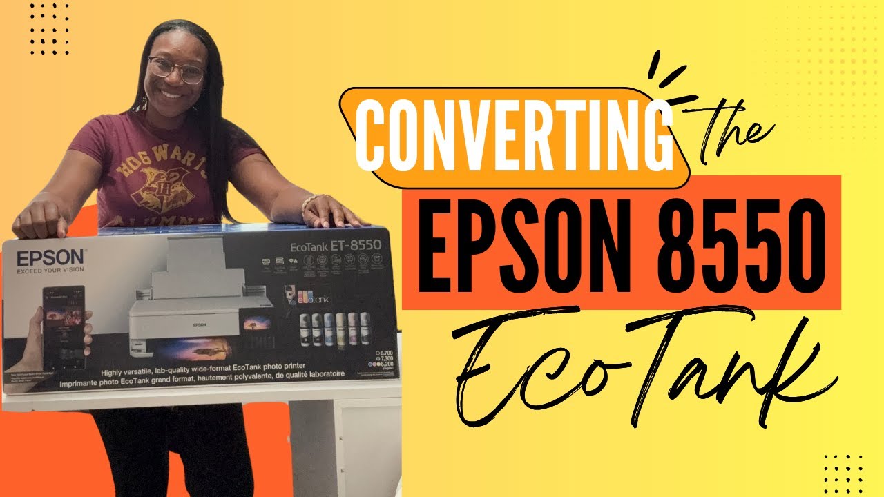 Unboxing the Epson 8550 EcoTank and Converting to Sublimation | First Look Step-by-Step