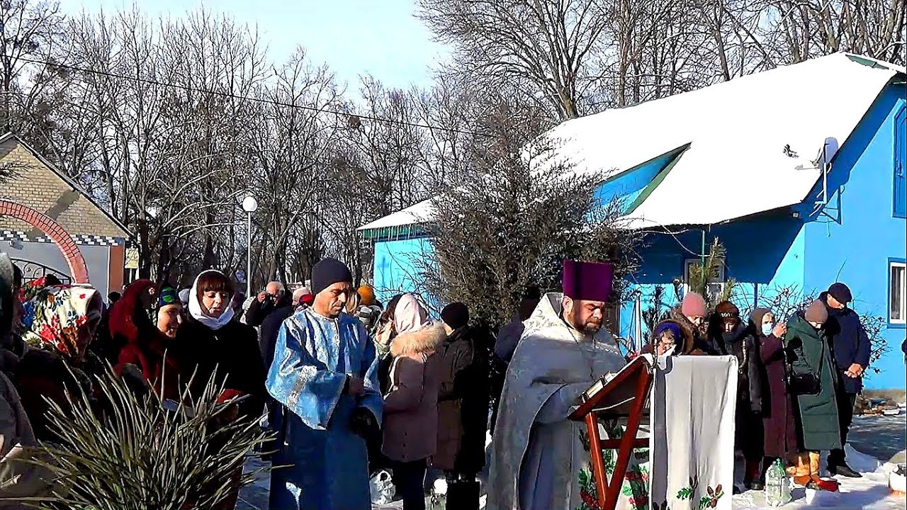 Чорнухи.Свято-Покровський Храм.Велике освячення води в день Хрещення Господнього.19 01  2022