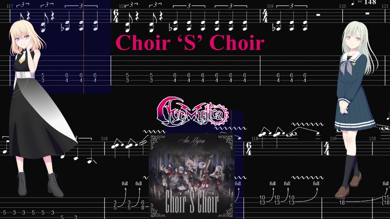 【TABS】Choir ‘S’ Choir / Ave Mujica【Guitar Cover】